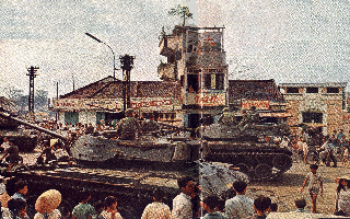 Tanks in the streets of Saigon